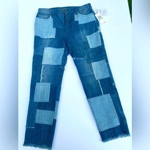 Michael Kors Patchwork Jeans Size 8 (NWT)